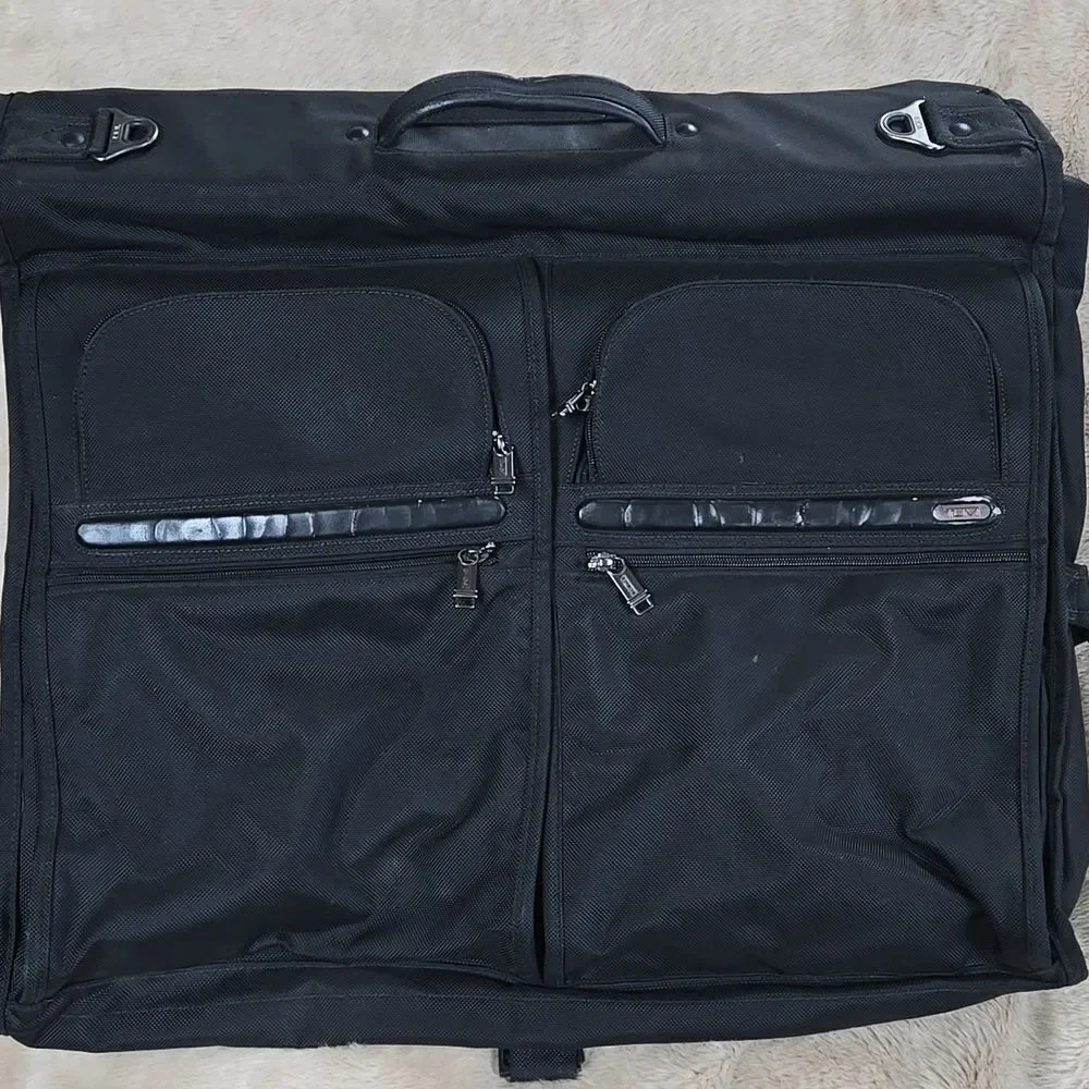 Tumi Ballistic Nylon Black Garment Bag Luggage Travel Suitcase